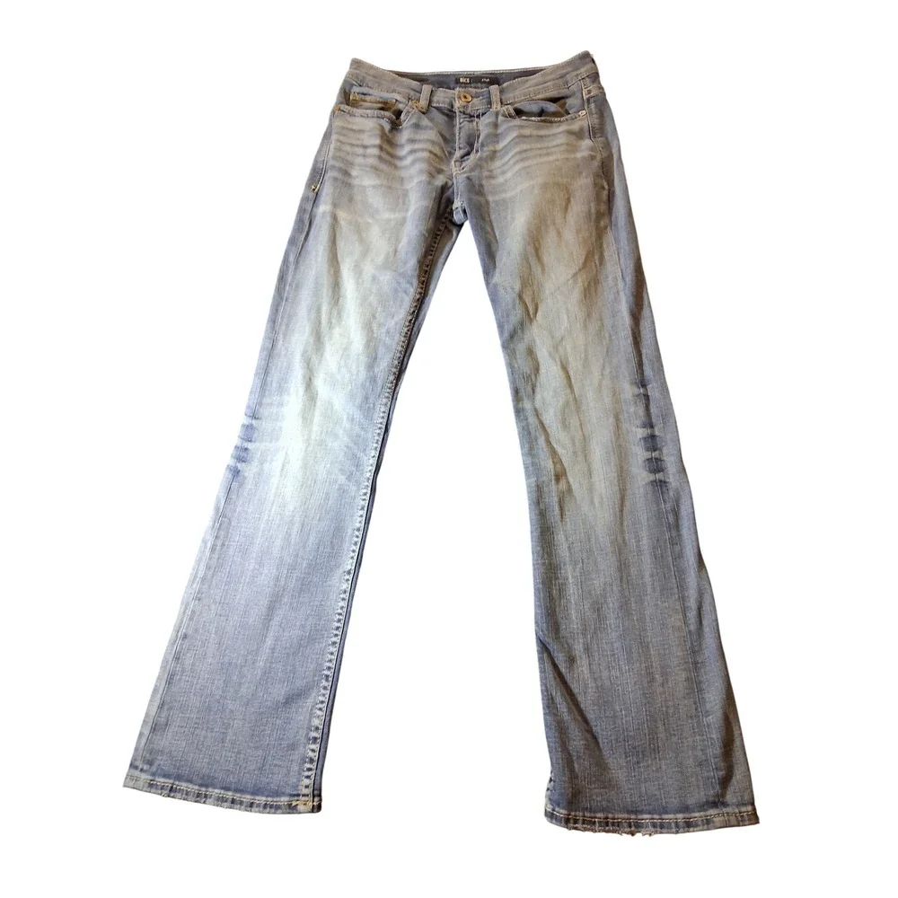 BKE Aiden Mens Straight Leg Light Wash Denim Jeans 30x32